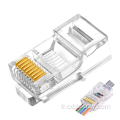 Connecteur UTP 8P8C 3U 15U 50U RJ45 PLIG MODULAL CAT5 CAT6